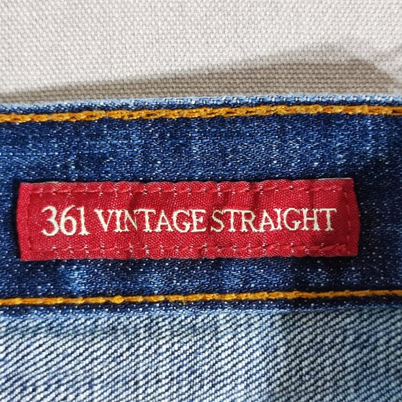 Lucy Brand Jeans men's size 36X30 ink blue colour 361 Vintage Straight jeans - Picture 7 of 13